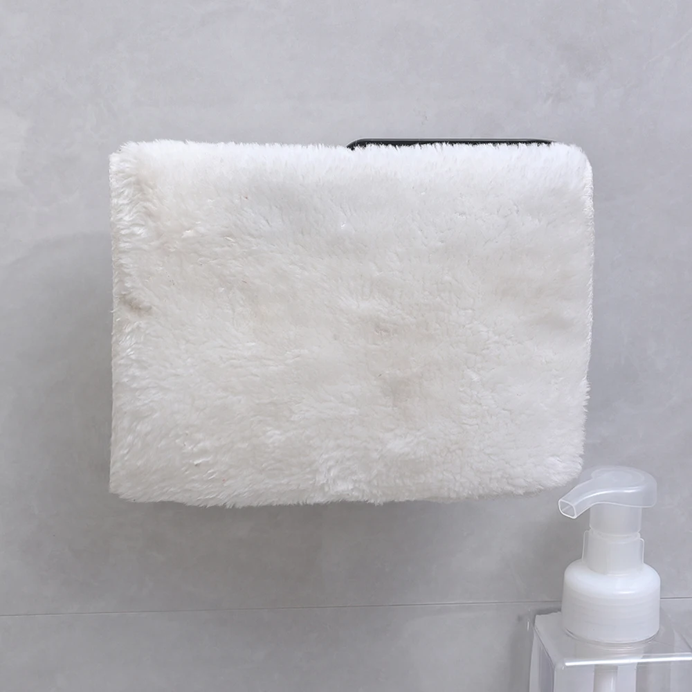 Wall Mounted Toilet Paper Holder No Punching Tissue Towel Roll Bathroom Towel Rack Bathroom Accessories Material Plastic 1Pc paper towel holder toilet paper rack toilet paper holder toilet roll holder tissue holder
