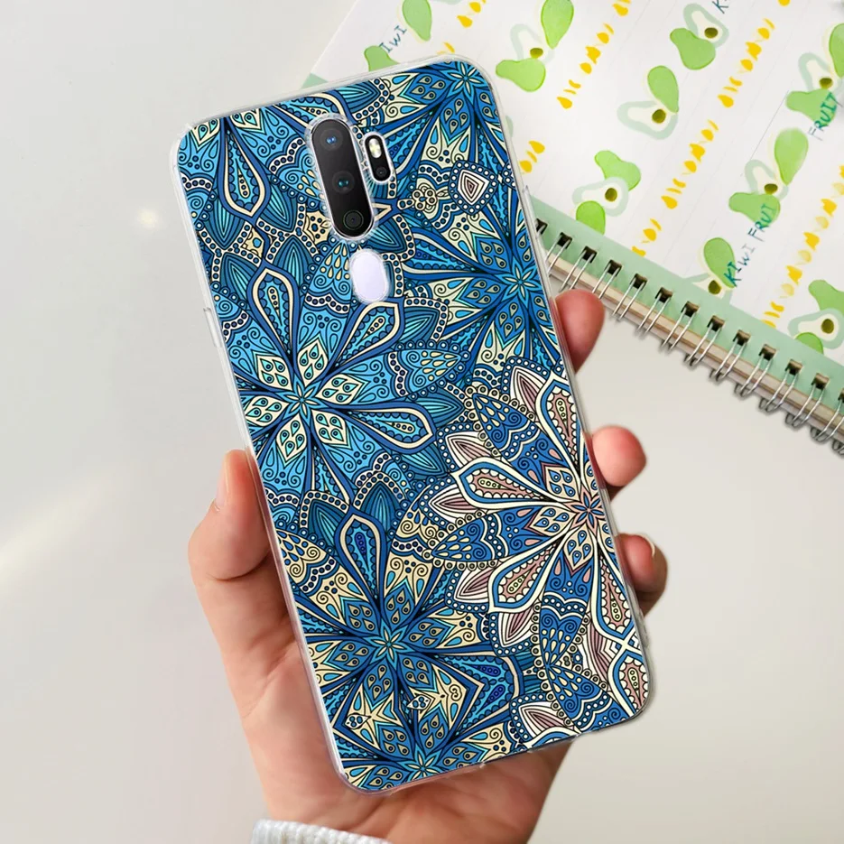 Stylish Painted Clear Silicone Phone Case, Soft Protective Cover