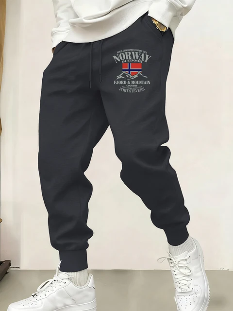 2025 New Male Sweatpant Trendy Multicolor Pants Norway Fjords And Mountains Print Casual  Pant Sports Jogging Unisex Britches 1
