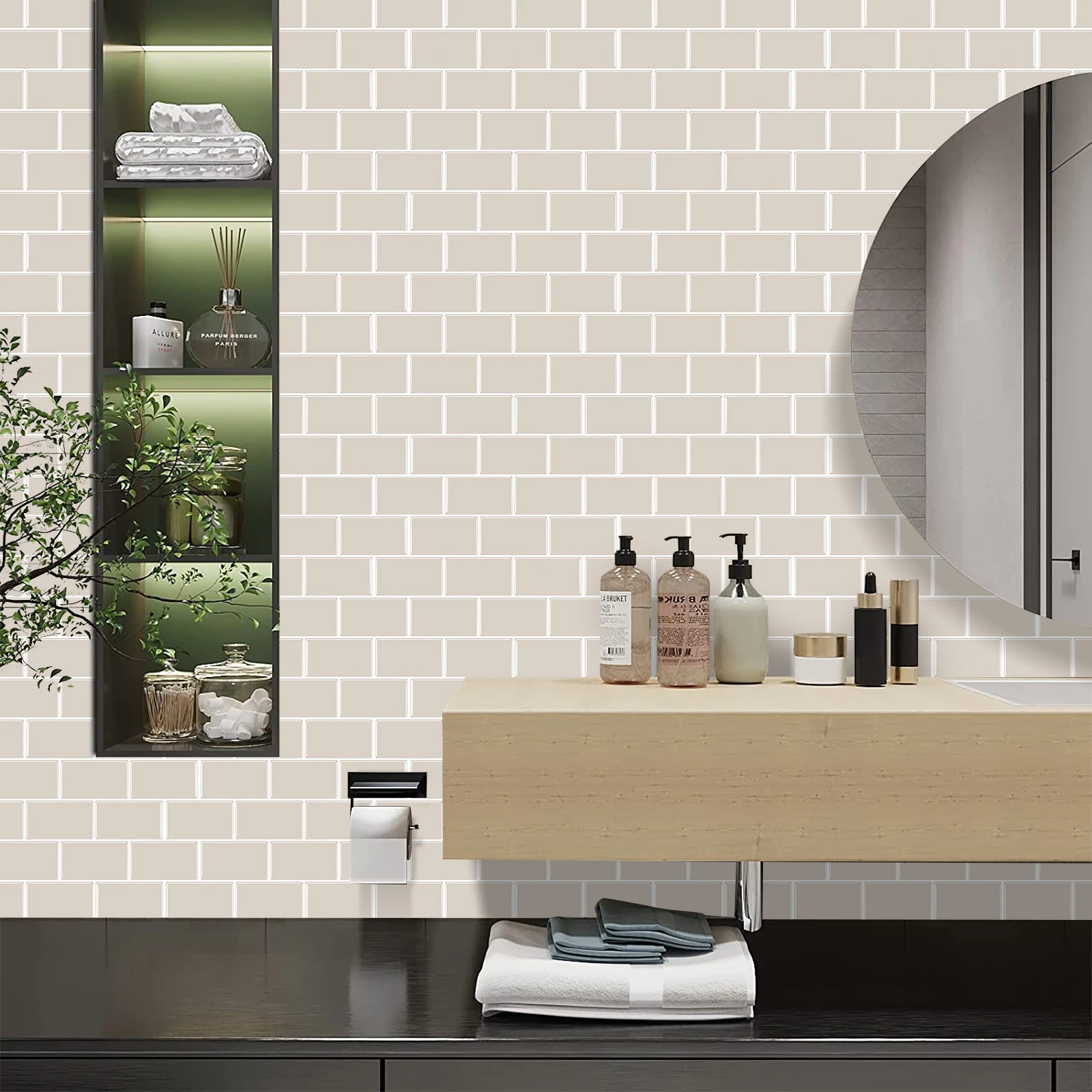 Large Kitchen Wallpaper | Kitchen Tiles | Wall Stickers - Large 12 Self  Adhesive - Aliexpress