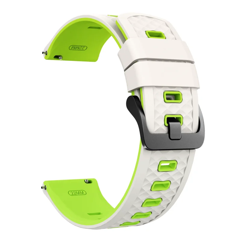Universal 22mm Silicone Smartwatch Band - Versatile Sports Bracelet in Multiple Colors