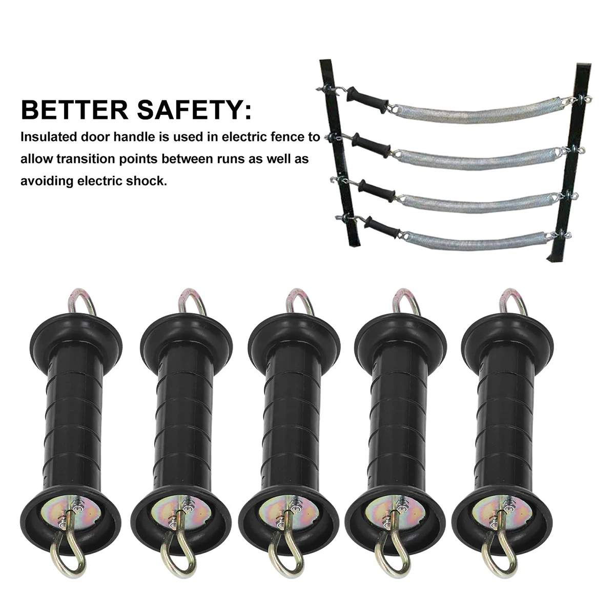 Electric Fence Handle Farm Electronic Fence Gate Handle Hanger Insulated Livestock Electric Fence