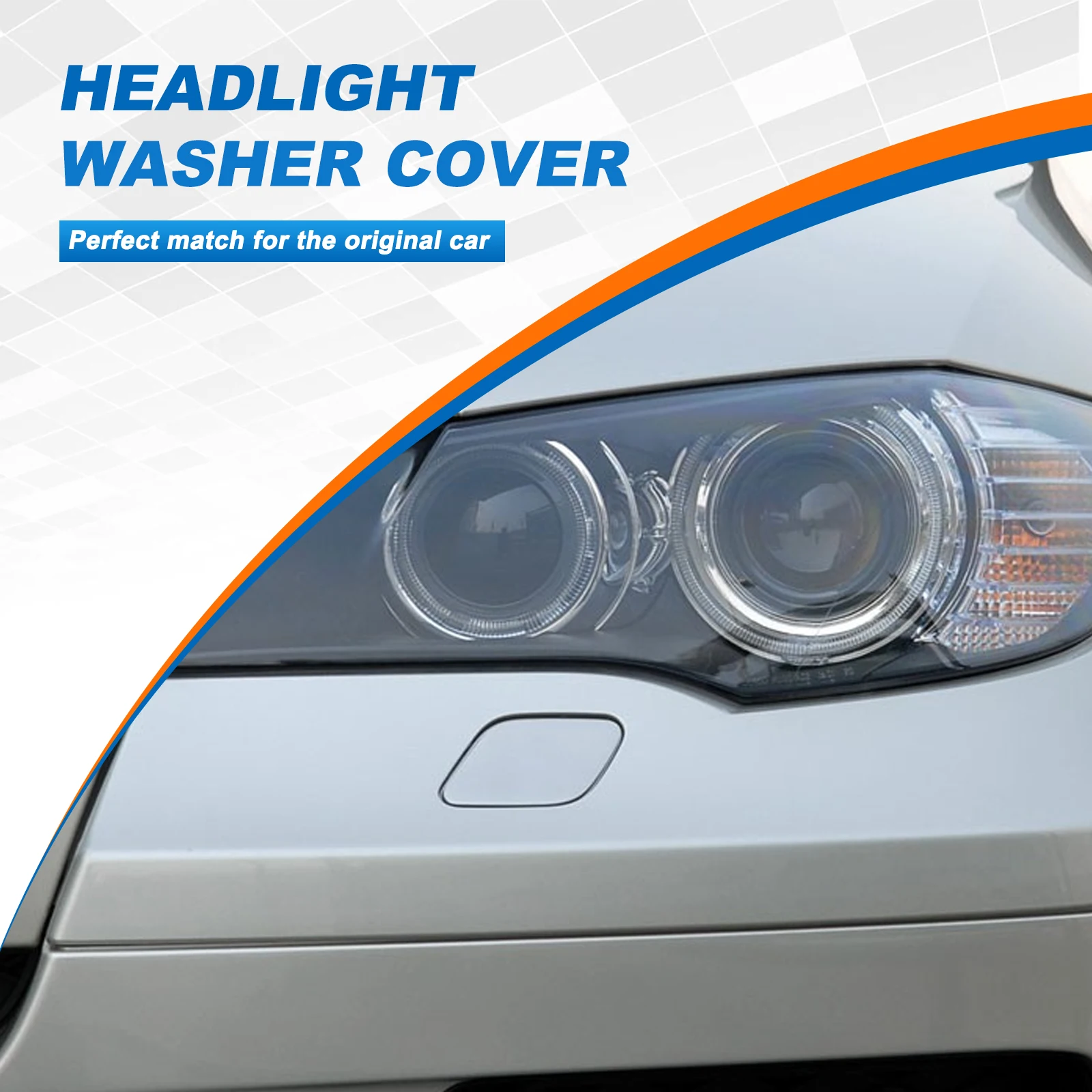 Front Bumper car headlight washer nozzle cover For BMW X6 E71 E72 Accessories 2008 2009 2010 2011 2012 2013 2014 51657052427 51657052428