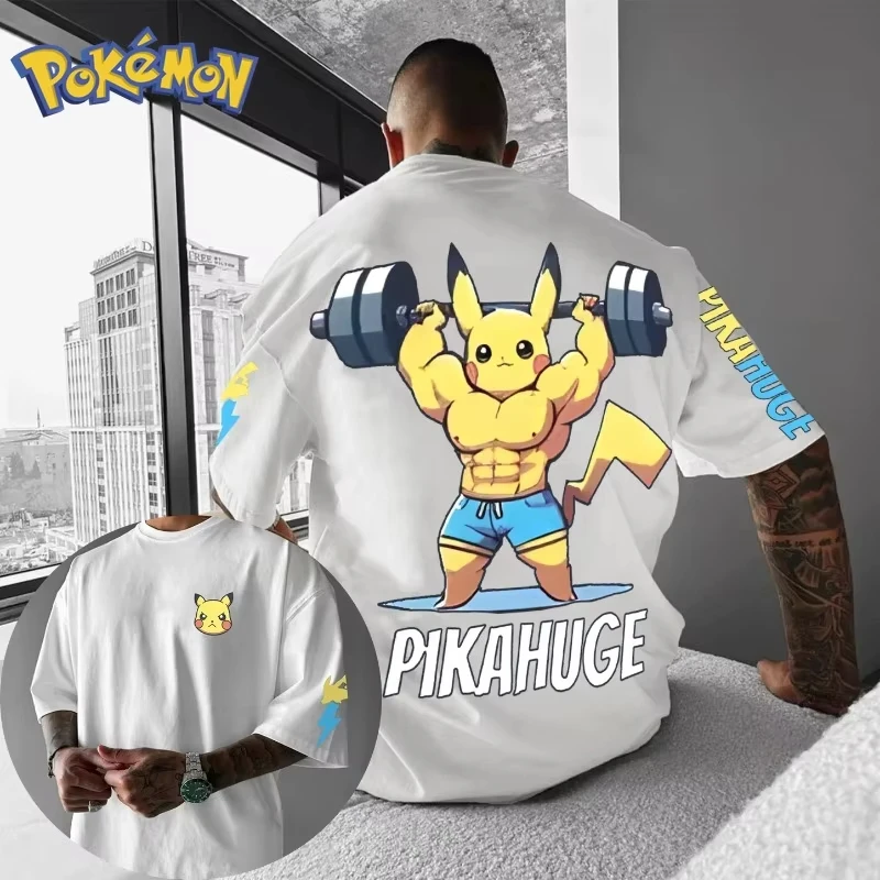  애니메이션  체육관 스포츠 반팔 티셔츠 남성용 및 여성용 여름 신작 Y2K 하..