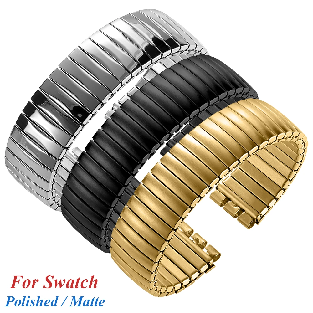 Stainless Steel Stretch Metal Watch Band - Elastic Expansion Wristband Accessory