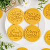 Happy Birthday Theme Cookie Cutter Mold Biscuit Embosser Cake Decoration Tools Stamp Baking Pastry Bakeware Kitchen Accessories 3