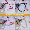 4 Pcs Cat Ear Hair Hoop Glitter Headband Cosplay Costume Kit LED Delicate Embellished 5