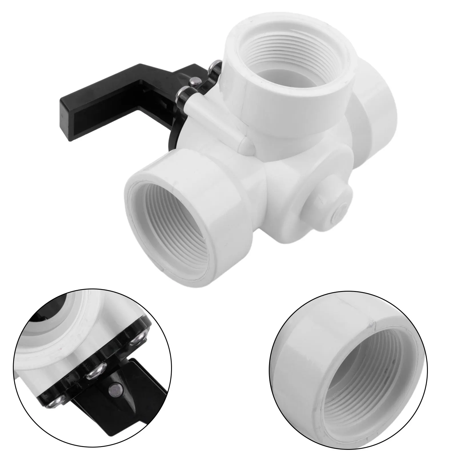 

3-Way Diverter Valve 3-way Valve Regulate The Heating Power Replacement Solar Parts Swimming Pool Hoses Connection