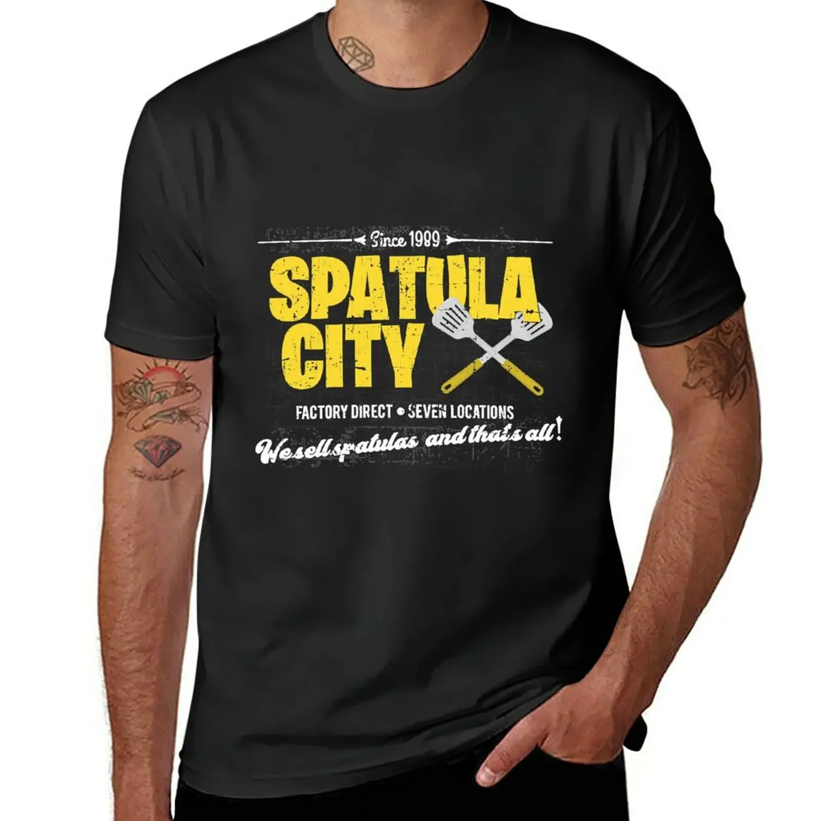 

Spatula City, distressed T-Shirt plus size tops korean fashion customizeds mens vintage t shirts