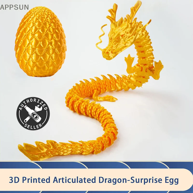 

Китайская Игрушка-дракон с 3D принтом, экшн-фигурки монстров с подвижными суставами, 3D принт с игрушками дракон игрушка + Сюрприз Яйцо