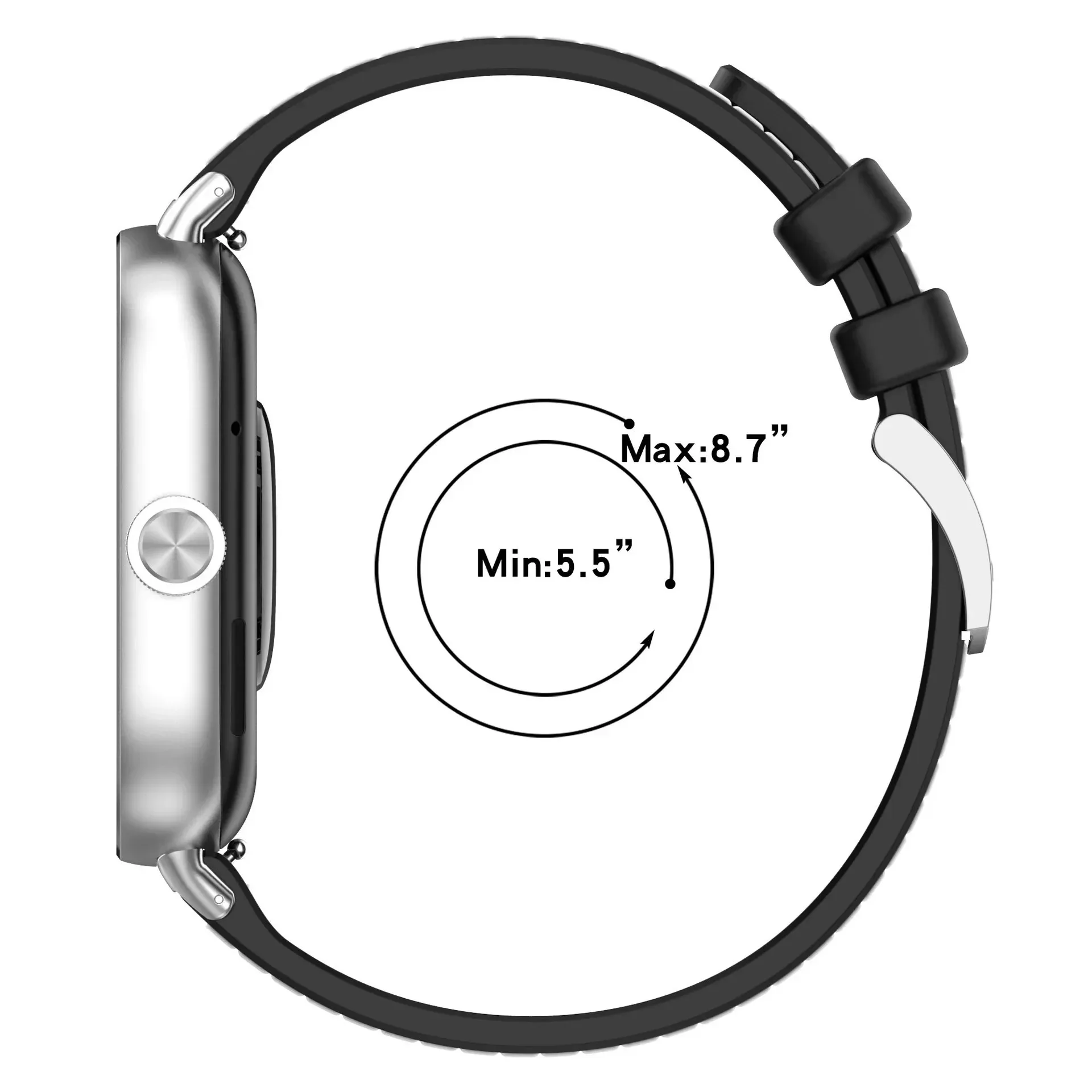 Enhanced Sports Strap Silicone Nylon Wristband Bracelet