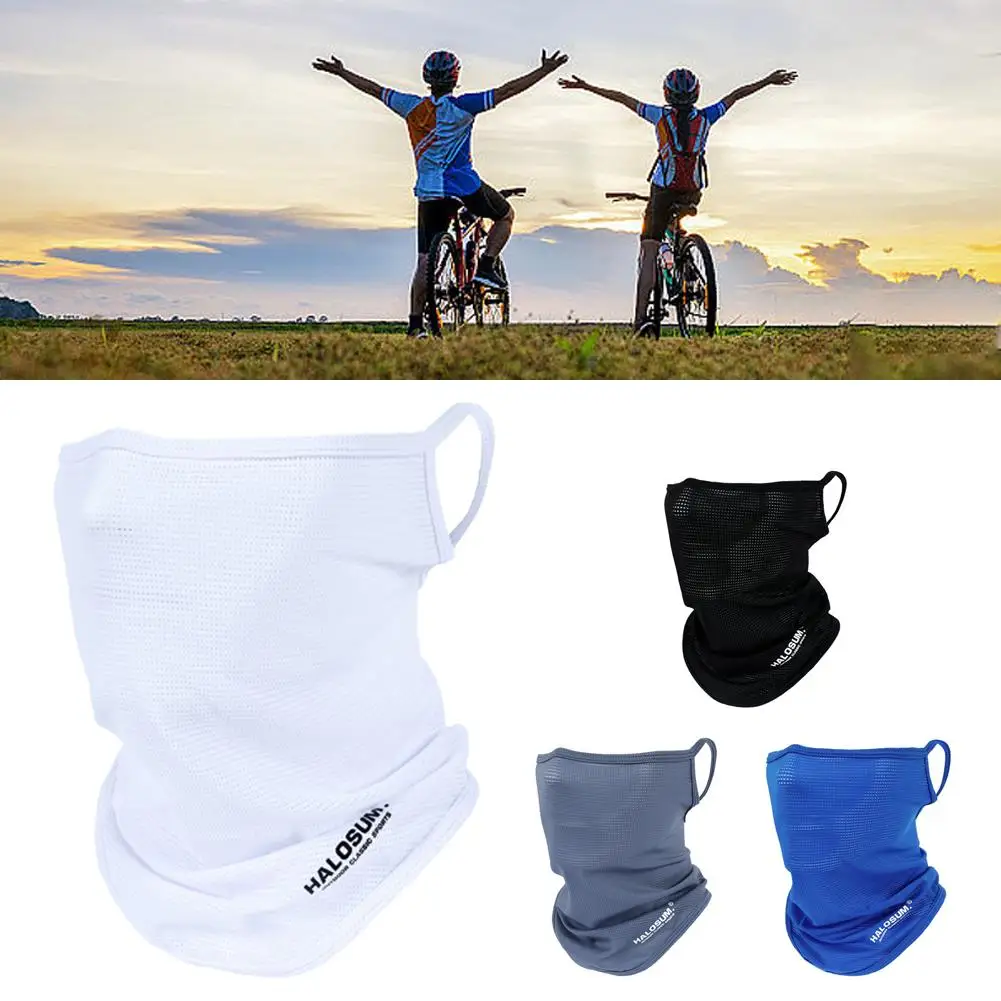 

1pcs Outdoor UV Protection Neck Wrap Cover Sports Sun Scarf Wrap Face Ice Proof Cover Bib Mask Neck Sunscreen Cover Face Si C1P1