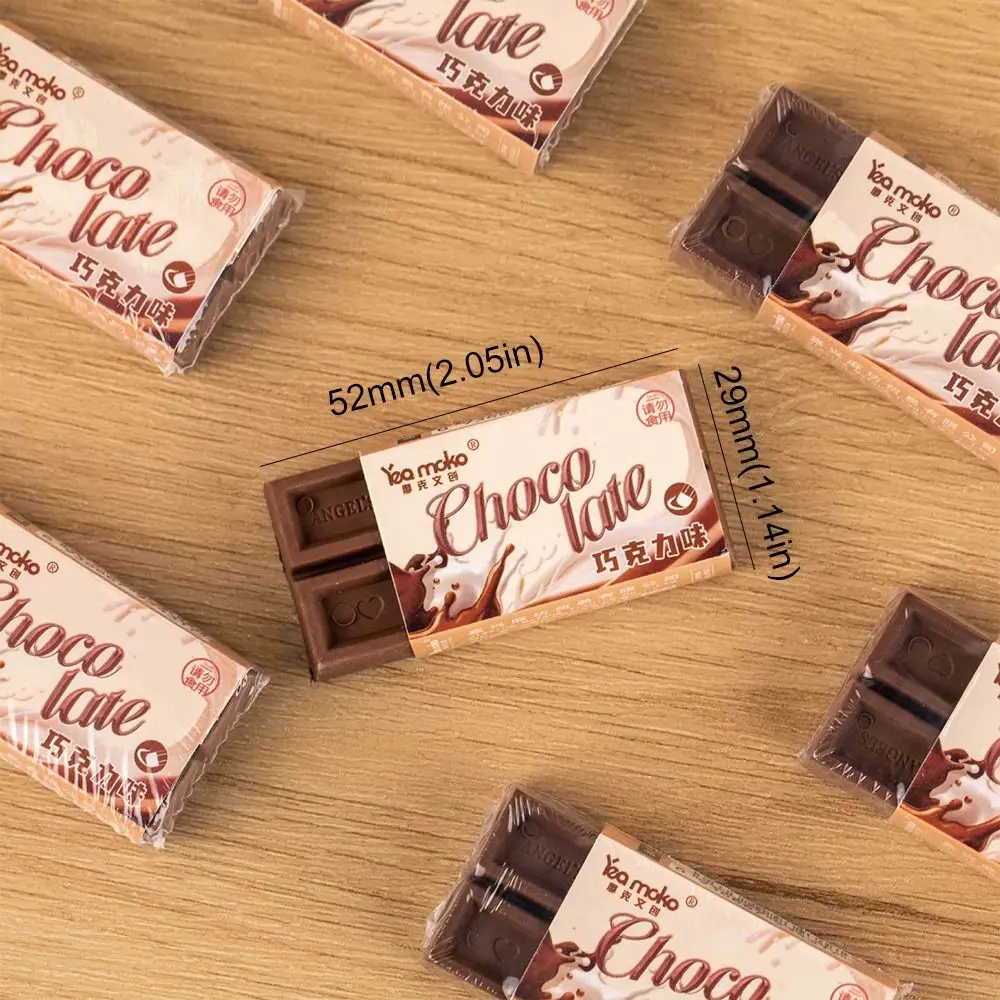 Scented Chocolate Eraser Stationery Kawaii Novelty Pencil Rubber Creative Cute Wiping Eraser Students 6