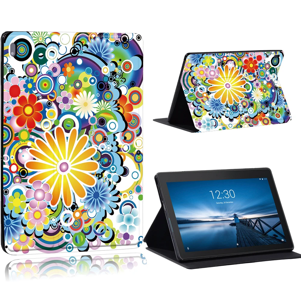 phone and tablet stand Old Image Series Pattern Case for Lenovo Tab E10 /Tab M10 10.1 Inch/Tab M10 FHD Plus 10.3 inch Tablet Stand Cover Case tablet holder Tablet Accessories