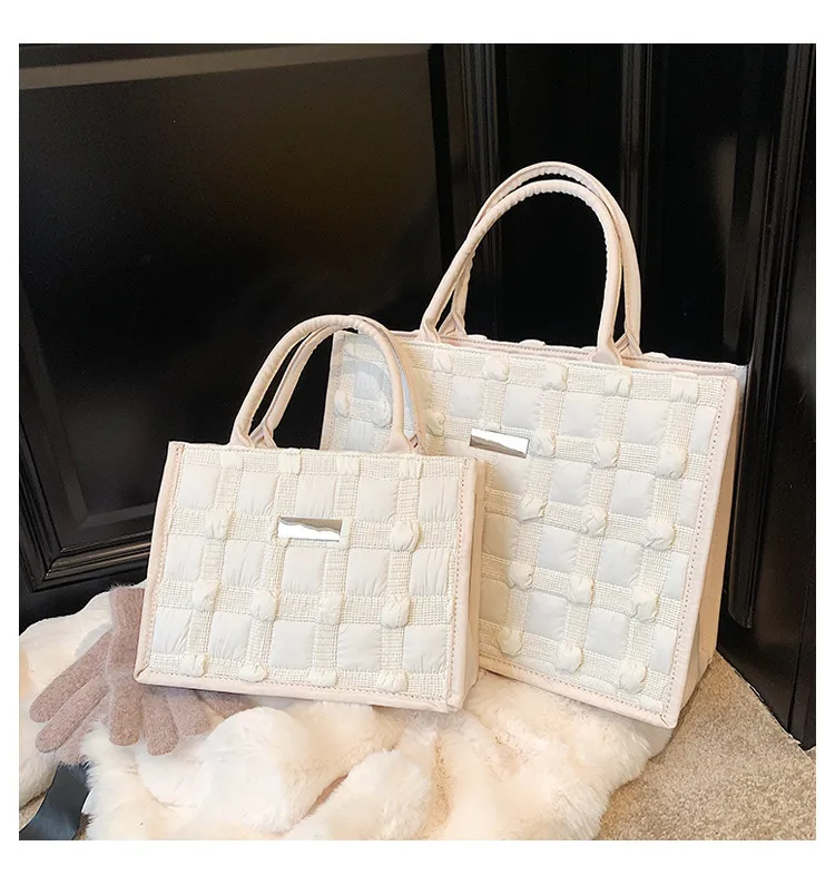 JIAERDI Beige Large Capacity Tote Bag Purse Women Harajuku Aesthetic Casual Handbag Ladies Retro Shoulder Crossbody Bags 2025