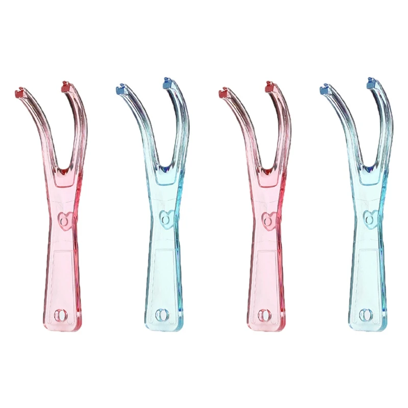 4pcs Floss Holder Aid Oral Picks Teeth Care Interdental Durable Teeth
