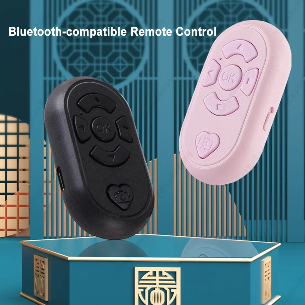 Camera Remote Shutter Button Universal Mobile Phone Selfie Shutter Bluetooth-compatible Remote Control Button for Tik Tok e-book Wireless Controller