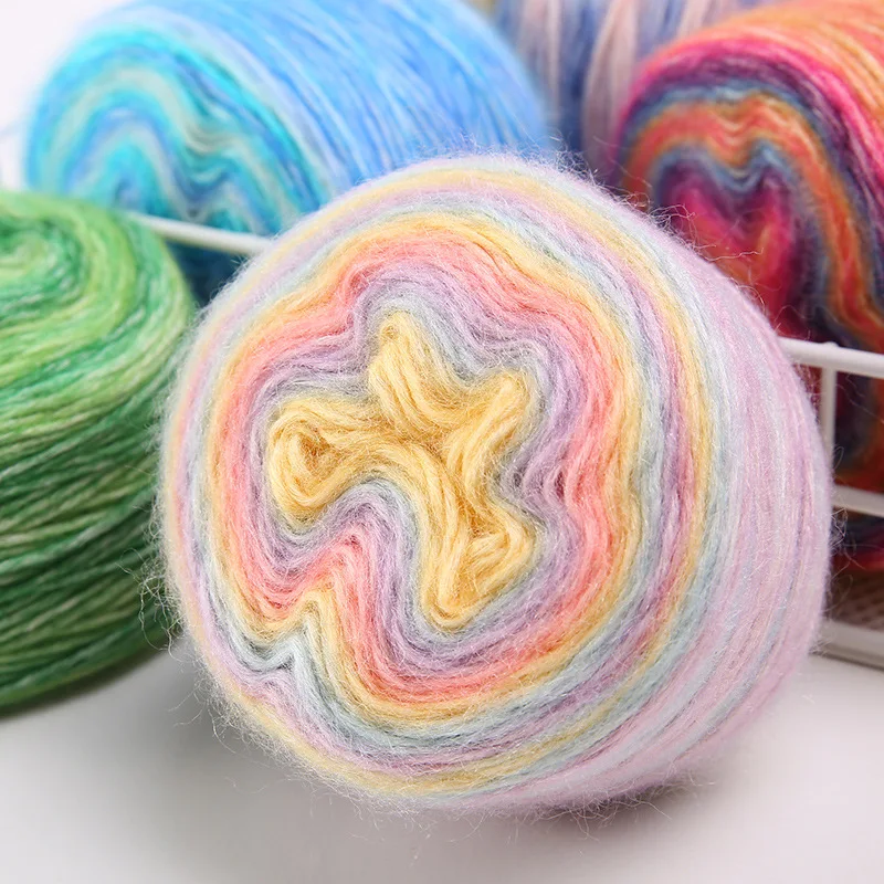 Alize Puffy Color Ovillo de lana de punto multicolor 500 g sin aguja 5 ovillos de 100 gramos muy gruesa
