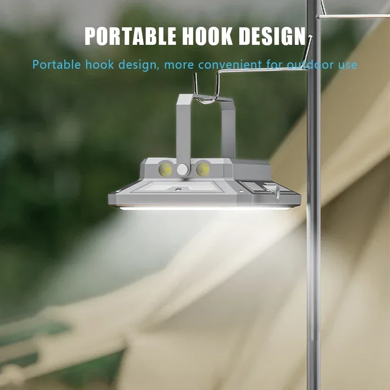 Portable LED Camping Tent Light Rechargeable Searchlight High Power Outdoor Emergency Lighting Waterproof Hanging Night Lamp camping light portable flashlight portable lanterns camping lamp portable torch