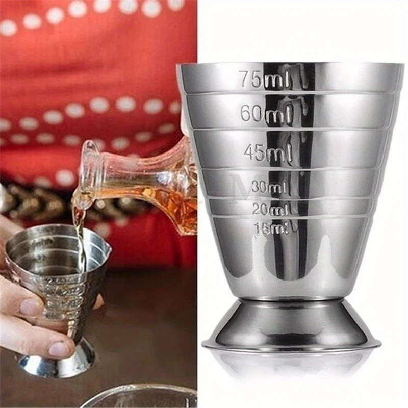 1pc Measuring Glasses with Graduations - Perfect for Measuring Cocktails & Mixed Drinks Drink Measuring Cup Ounce Cup