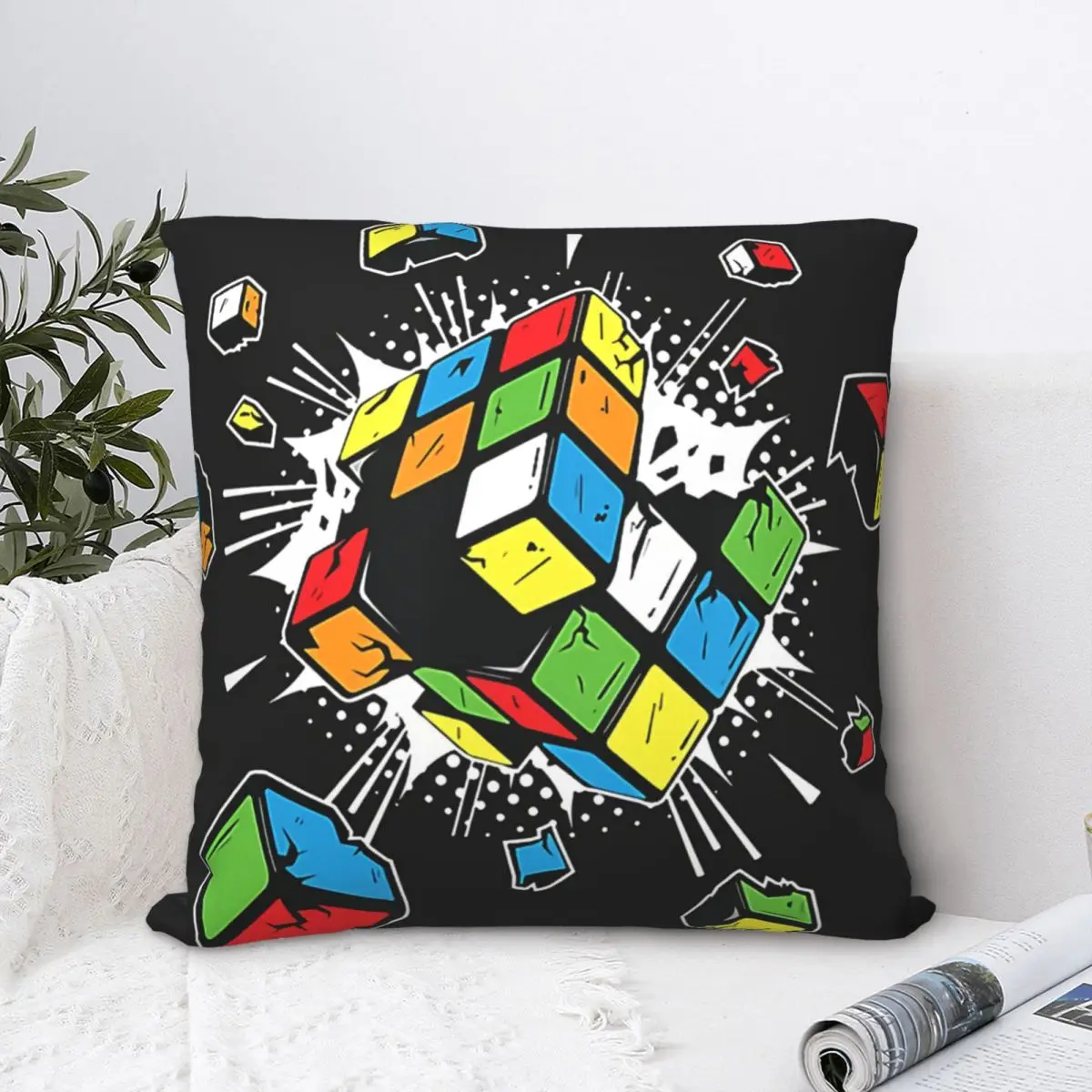 

Взрывающаяся Подушка Rubix Rubics, Декоративная Подушка для домашнего дивана, кресла в стиле хип-хоп