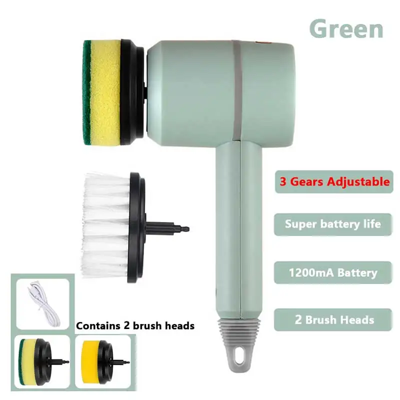 Electric Cleaning Brush Dish Washers Automatic Wireless Dishwashing