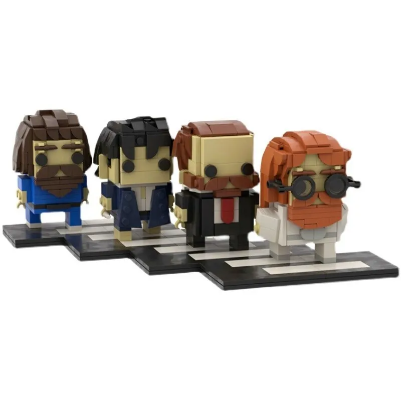 

Moc UK The Beatles Rock Band Set Building Blocks Mini Action Figure Toys