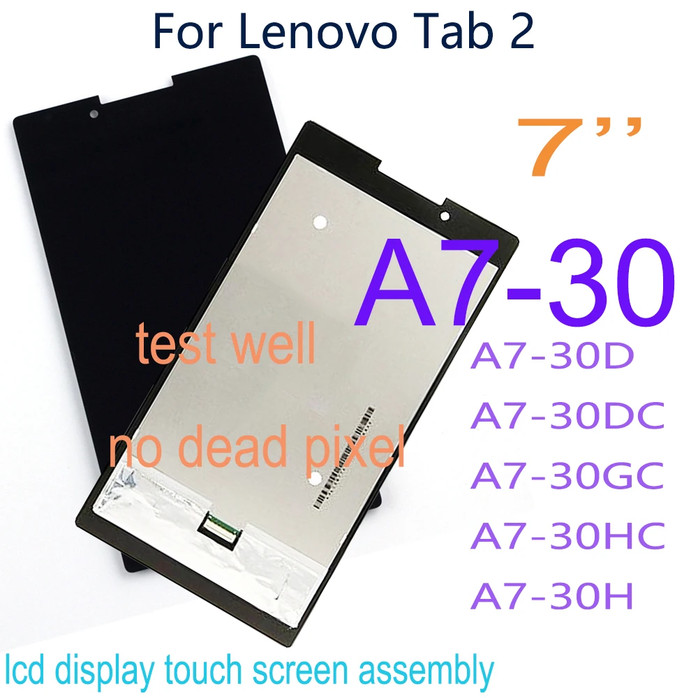 Schermo Lcd Originale Da 7 ''Per Lenovo Tab 2 A7-30 A7-30Dc A7-30Hc A7-30Tc A7-30Gc Display Lcd Touch Screen Digitizer Panel Assembly