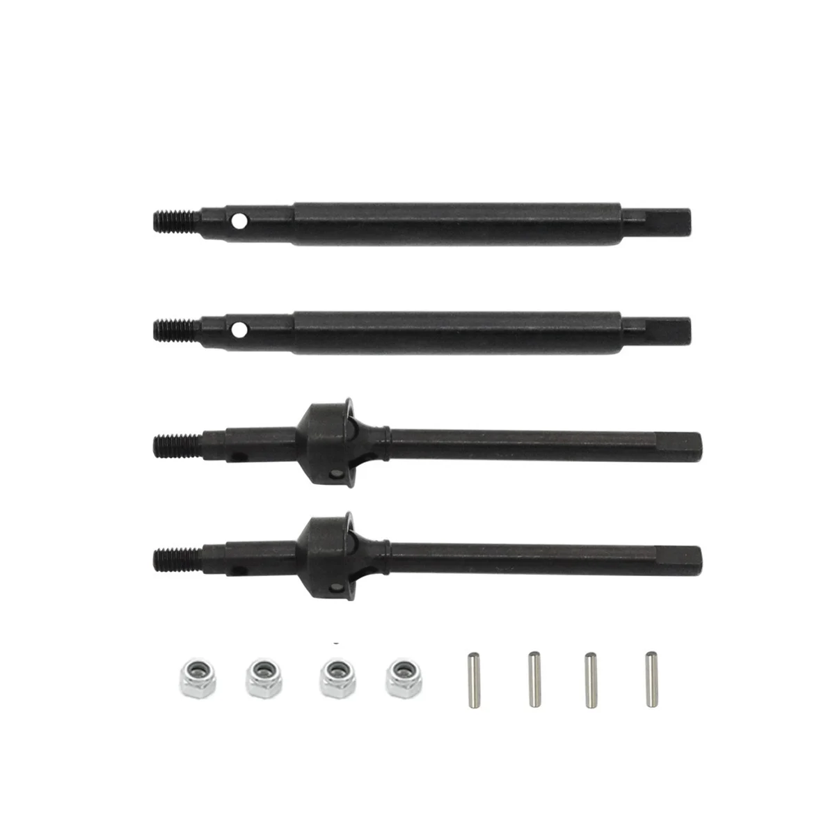 

Metal Front and Rear Drive Shaft CVD Driveshaft for Traxxas TRX4M TRX-4M 1/18 RC Crawler Car Upgrade Parts, Black
