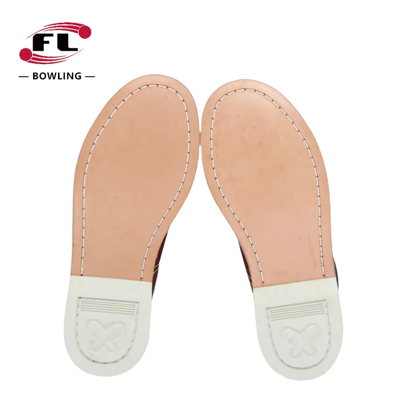 Professional Unisex Bowling Shoes PU Leather Anti Slip Bowling Shoes Men Women Hook Loop Sports Training Sneakers Contrast Color