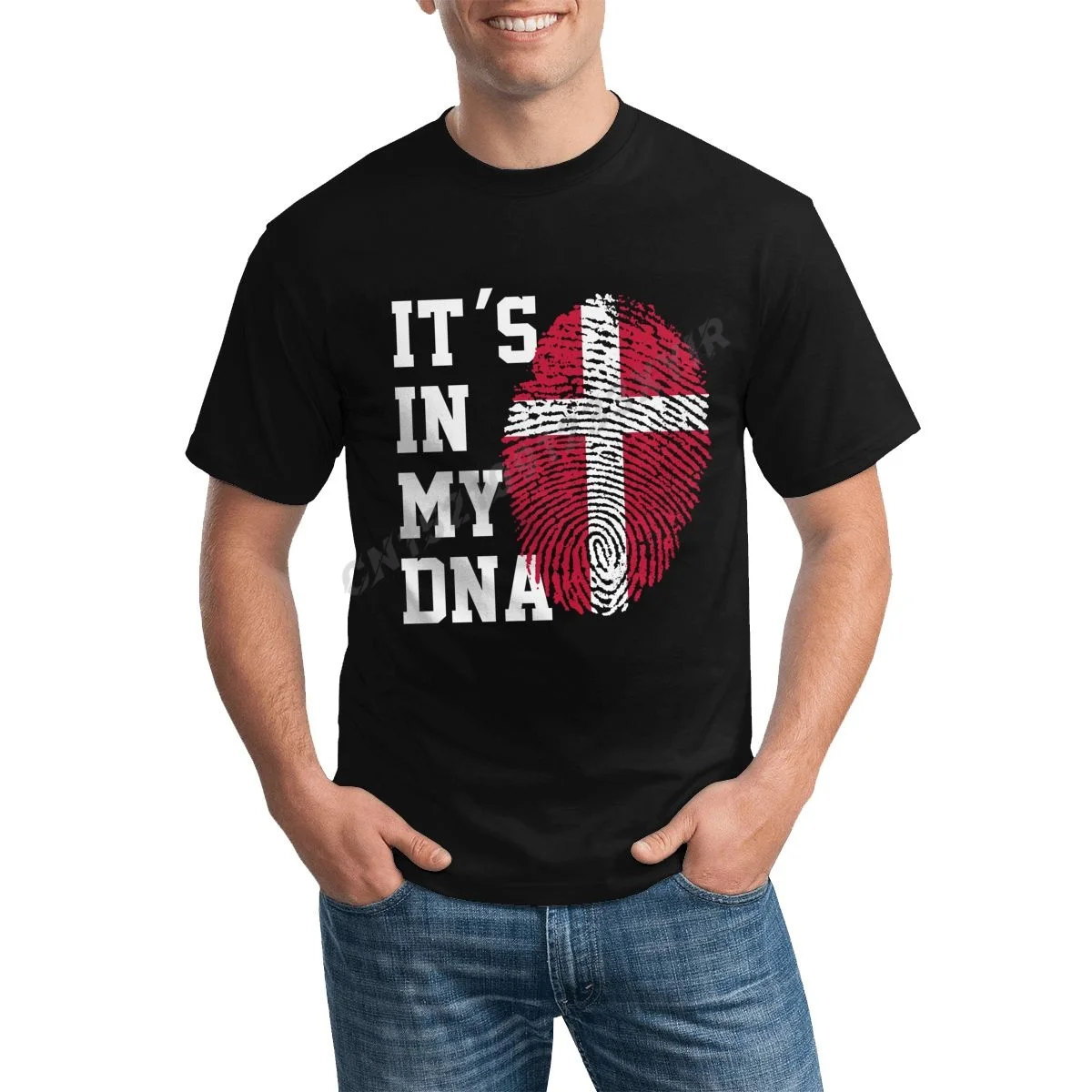 Футболка мужская с надписью It IN MY DNA 100% хлопок |