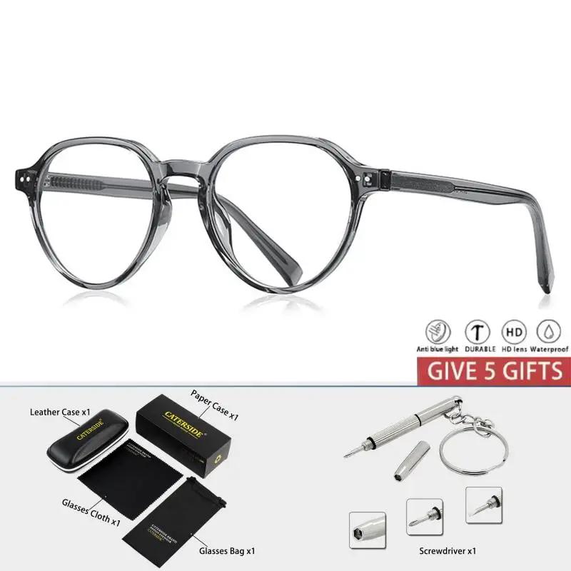 CATERSIDE Einfache Männer Brillen Rahmen Hochwertige Tr90 Optische Brillen Mode Frauen Täglichen Augenschutz Lesebrille – Detail 14