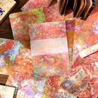 40 pieces Material paper dappled dream literary colorful retro handbook material decorative backing paper collage Note 4 Choices 2