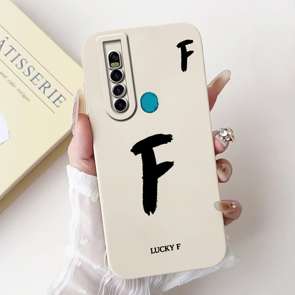 Luxury Initial Letters Soft Silicone Bumper Case