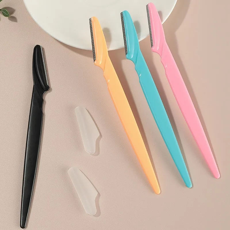 Stainless Steel Eyebrow Trimmer 5pcs Sharp Scratcher Eyebrow Scraper Trimmer Makeup And Repair Tool