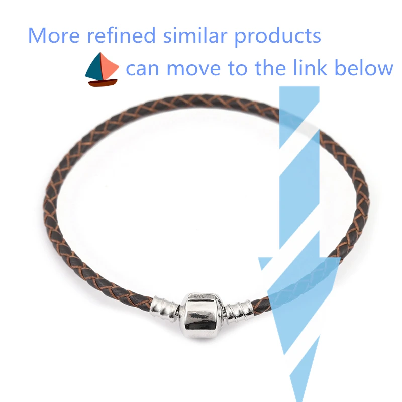 Bracelet Jewelry 12 Colors 16-20cm Leather Charm Bracelet For Women Fit Original Charm Beads DIY Brand Design Bracelet
