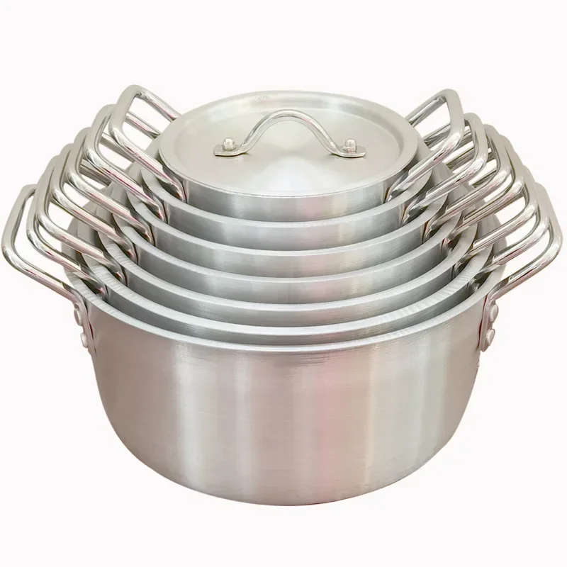 

Sanding Aluminum Soup Household an Aluminum 7 Pieces Set Hotel Cookware 14 Pieces Set Aluminum Suit