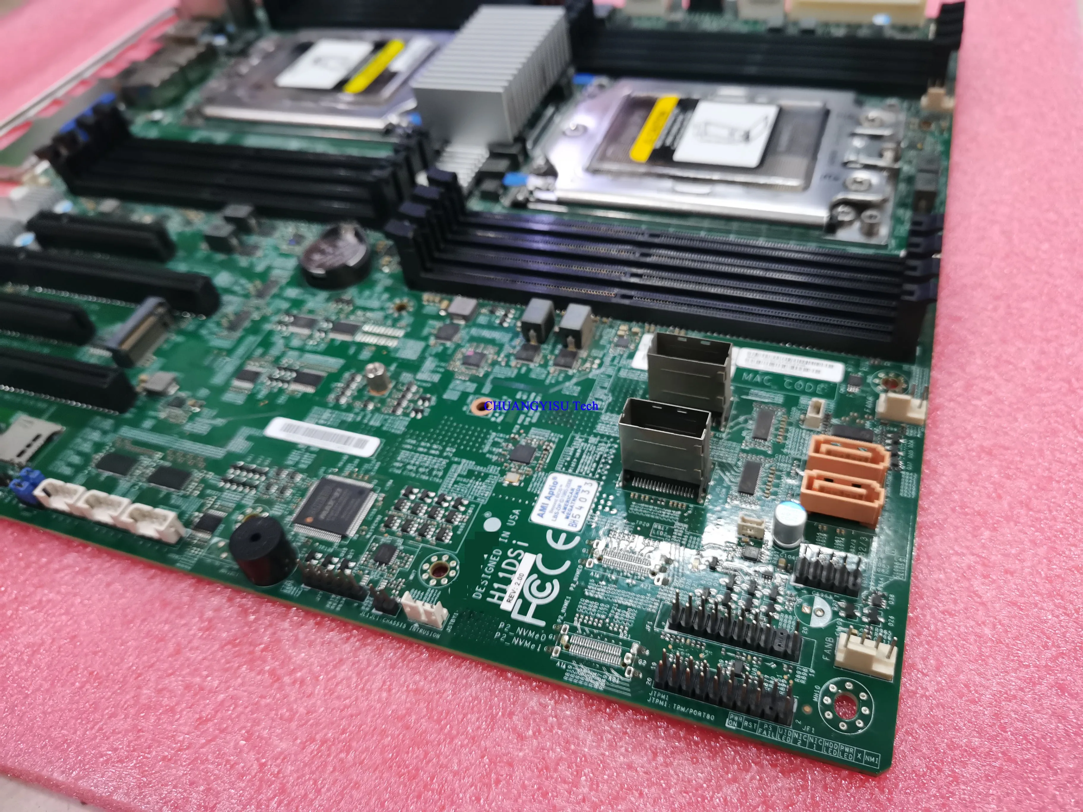 Electronic Components H11DSi REV 2.0 H11DSi-NT EPYC Dual Server Motherboard Recc DDR4 Support 7551 7601 7282 7402 7702 7452 Processores