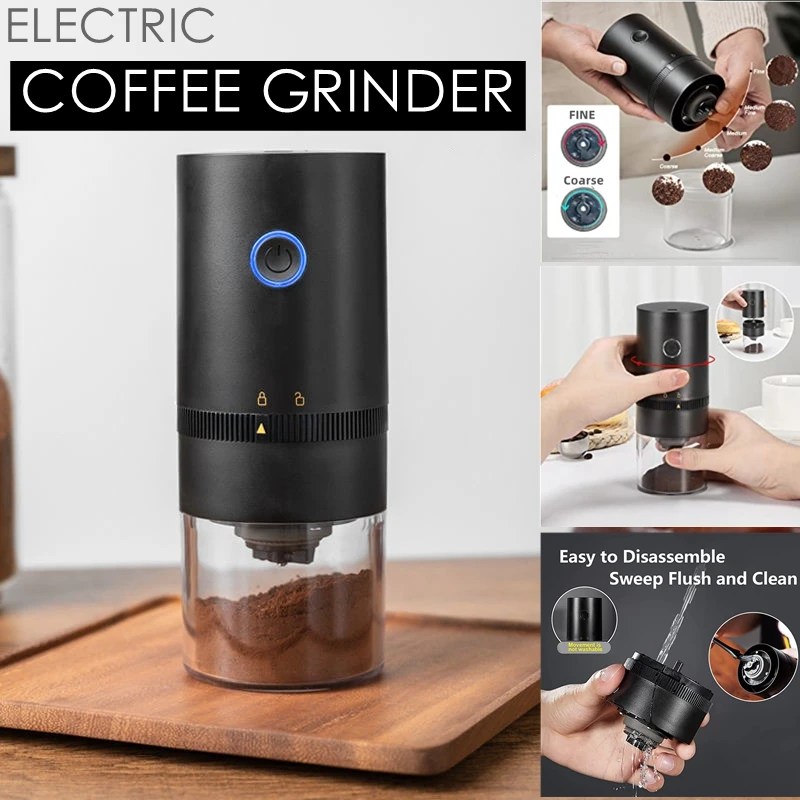 USBChargingPortableElectricCoffeeGrinderSmallManualElectric