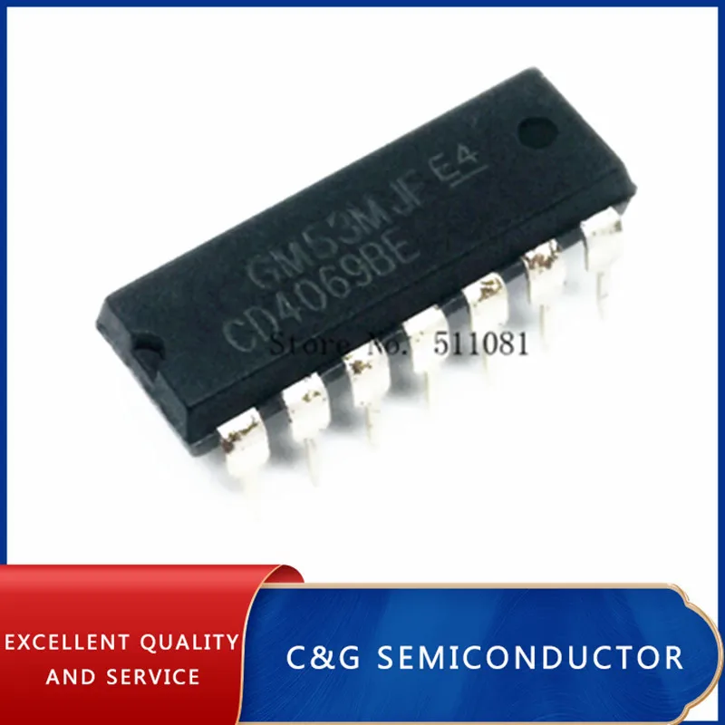 100 шт. CD4069UBE DIP CD4069BE DIP14 CD4069 4069 | Электронные компоненты и принадлежности
