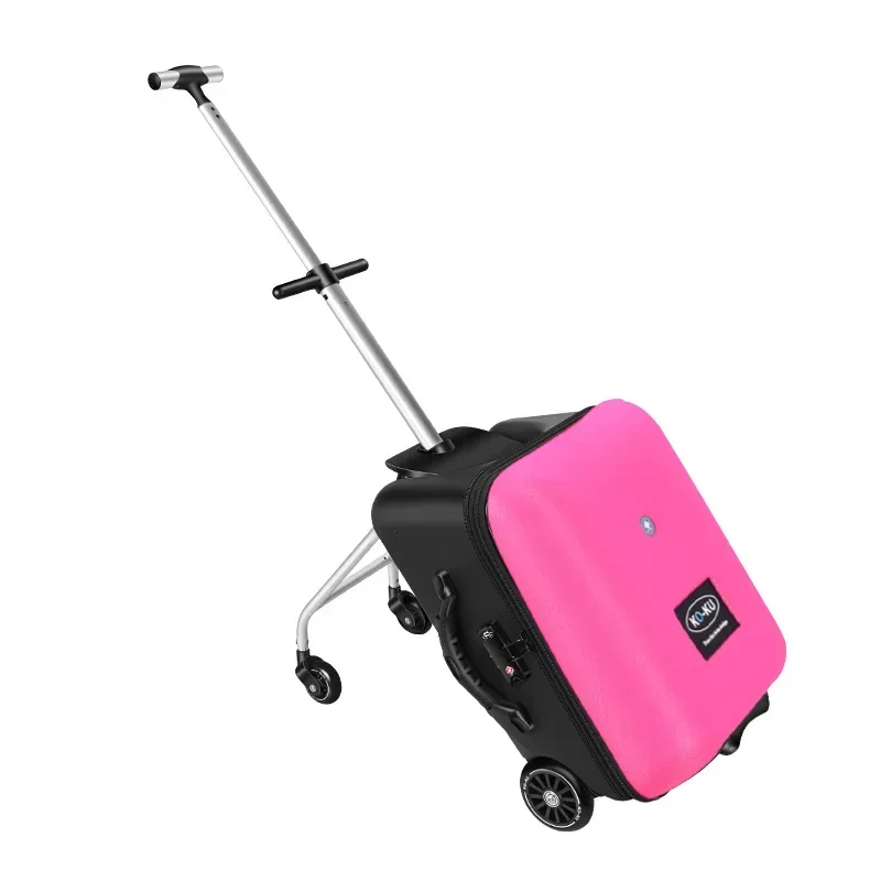 

Suitcase Kids Can Sit and Ride on Trolley Luggage Cabin Suitcases Children's Suitcase on Wheels Travel Bag Baby Lazy Trolley Bag