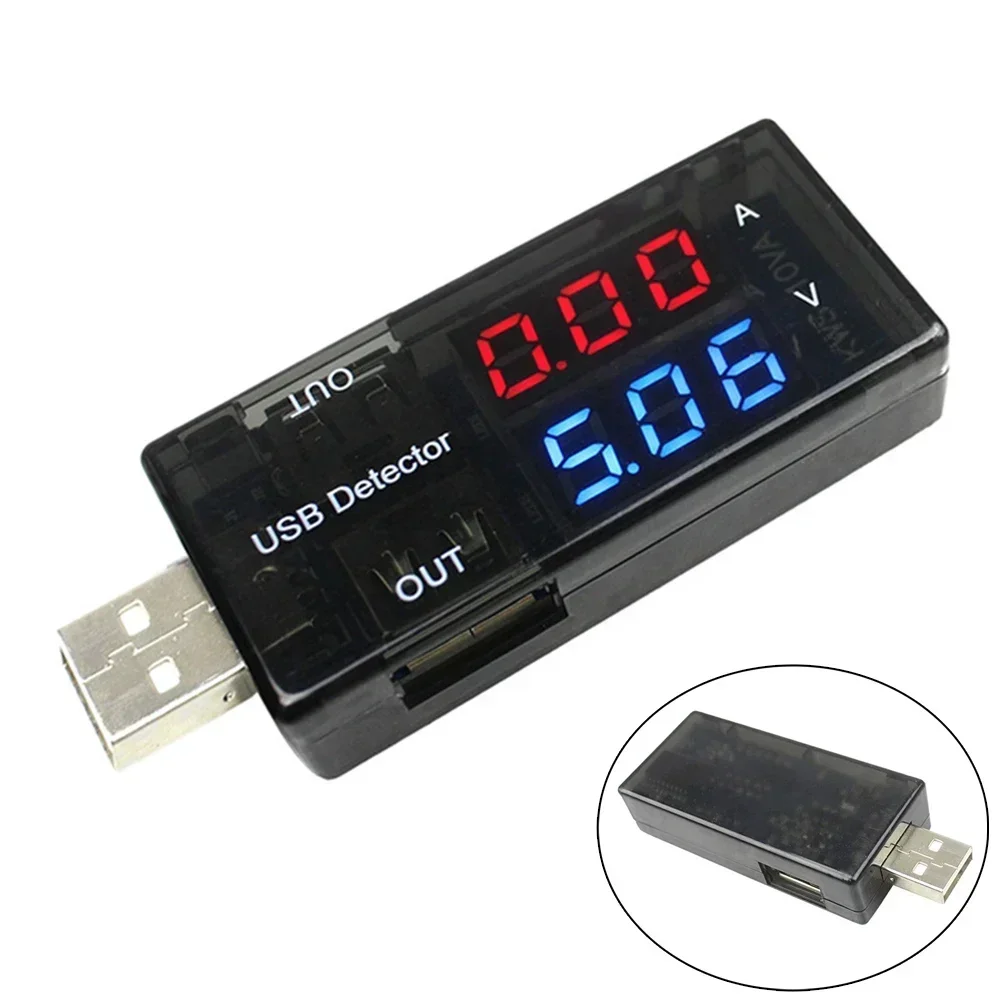 KWS 10VA USB Voltage Current Tester Digital Voltmeter Ammeter Meter Dual Meter Double Table Display Electrical Tools