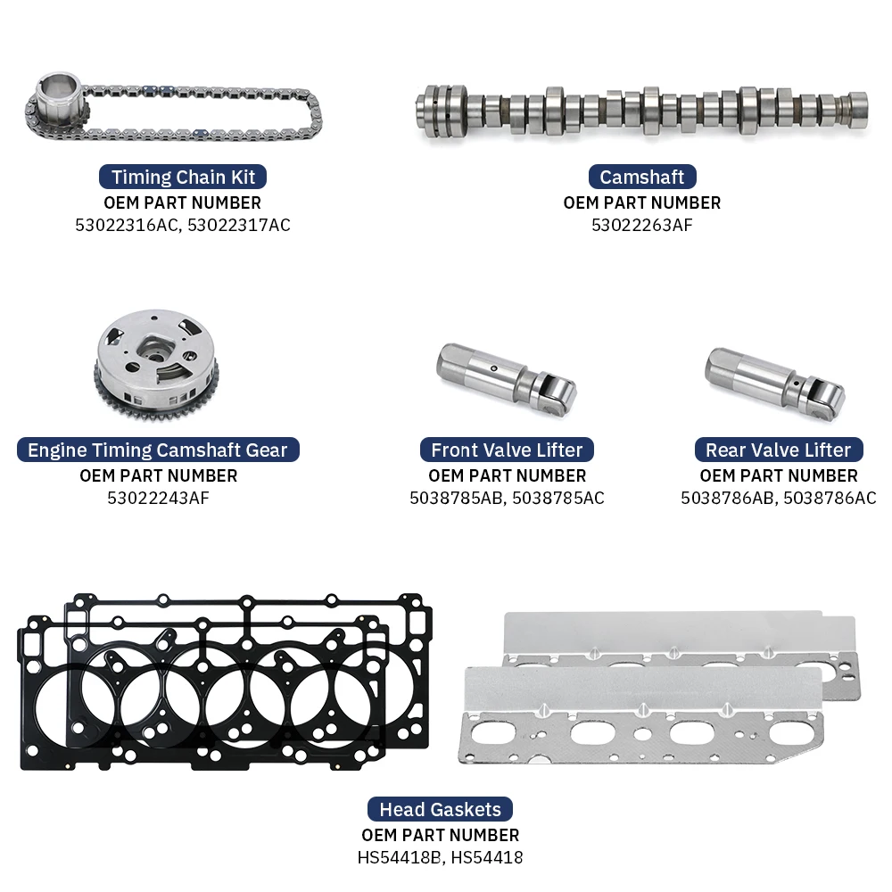 53022263AF MDS Lifters Camshaft Oil Pump Kit Replacement For Chrysler Aspen 5.7L Engine V8 2009