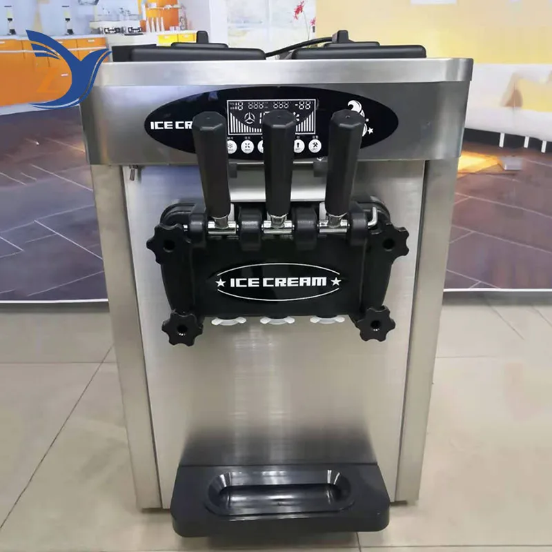 Ice Cream Making Machine ZY-618STB Stainless Steel Desktop Vertical Small Automatic Home and Commercial Double Storage Cylinder 2