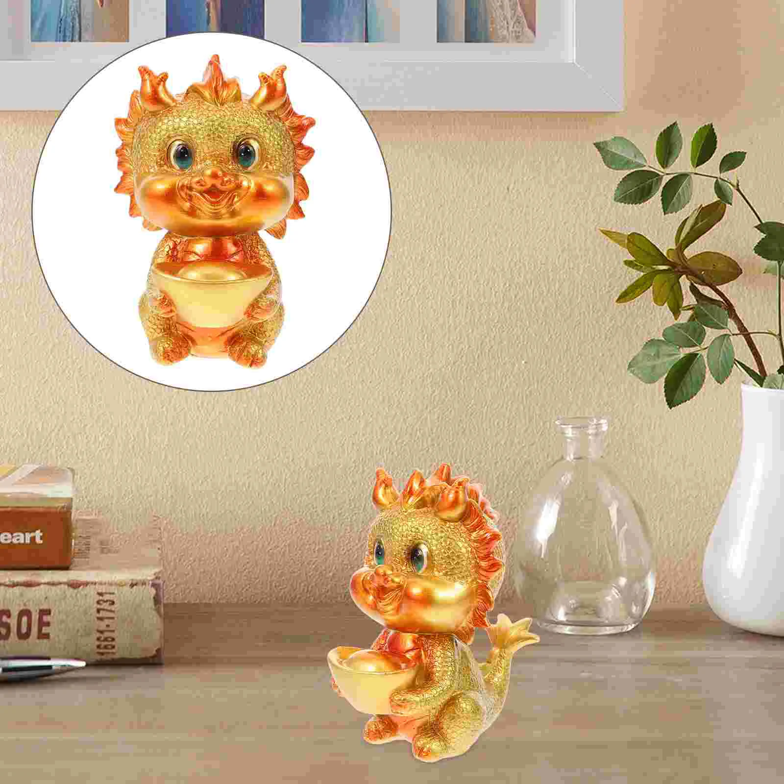 

Tabletop Dragon Decoration New Year Dragon Model Zodiac Chinese Dragon Statue