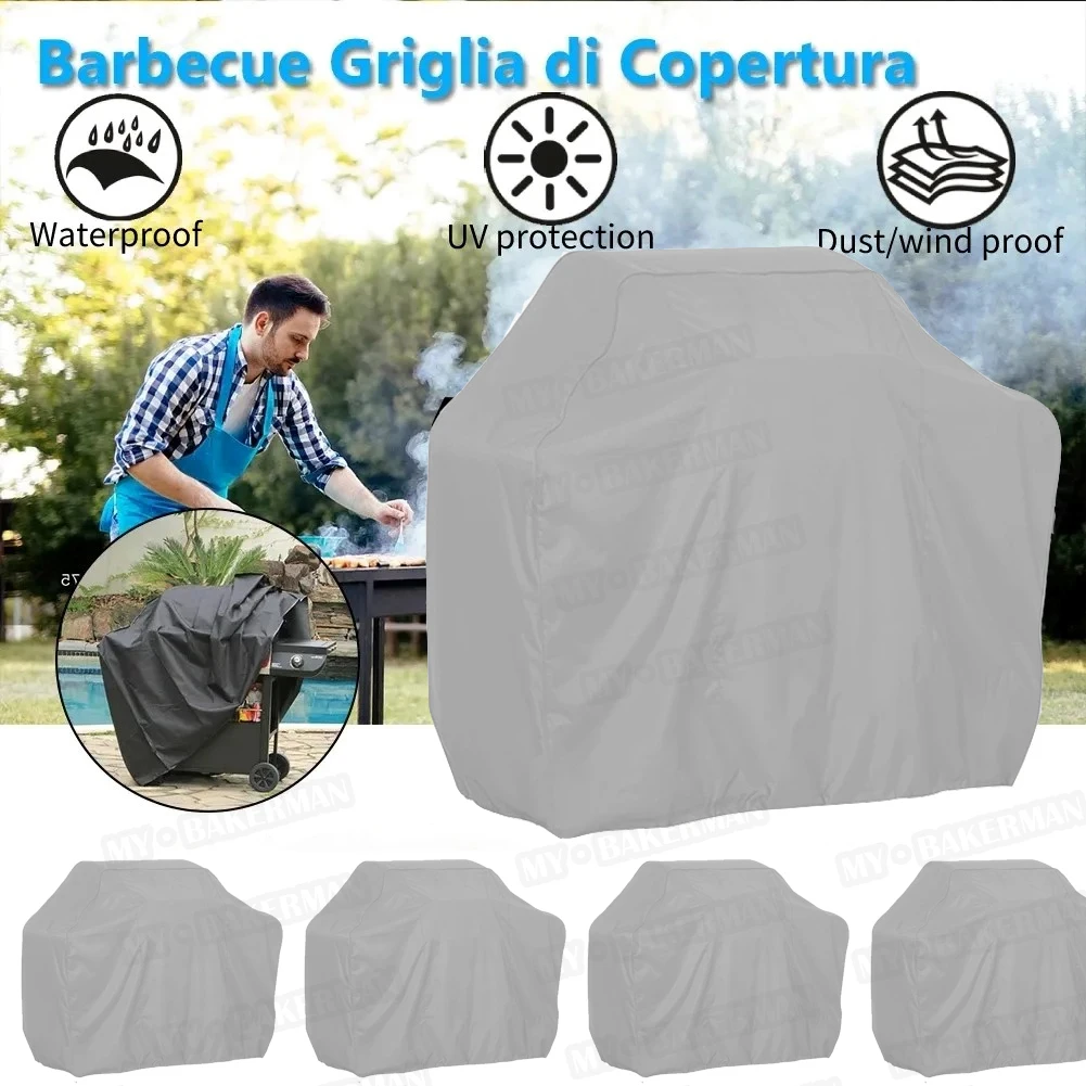 Grill cover 8 Size Heavy Duty waterproof compatible with Weber UV-resistant gas grill