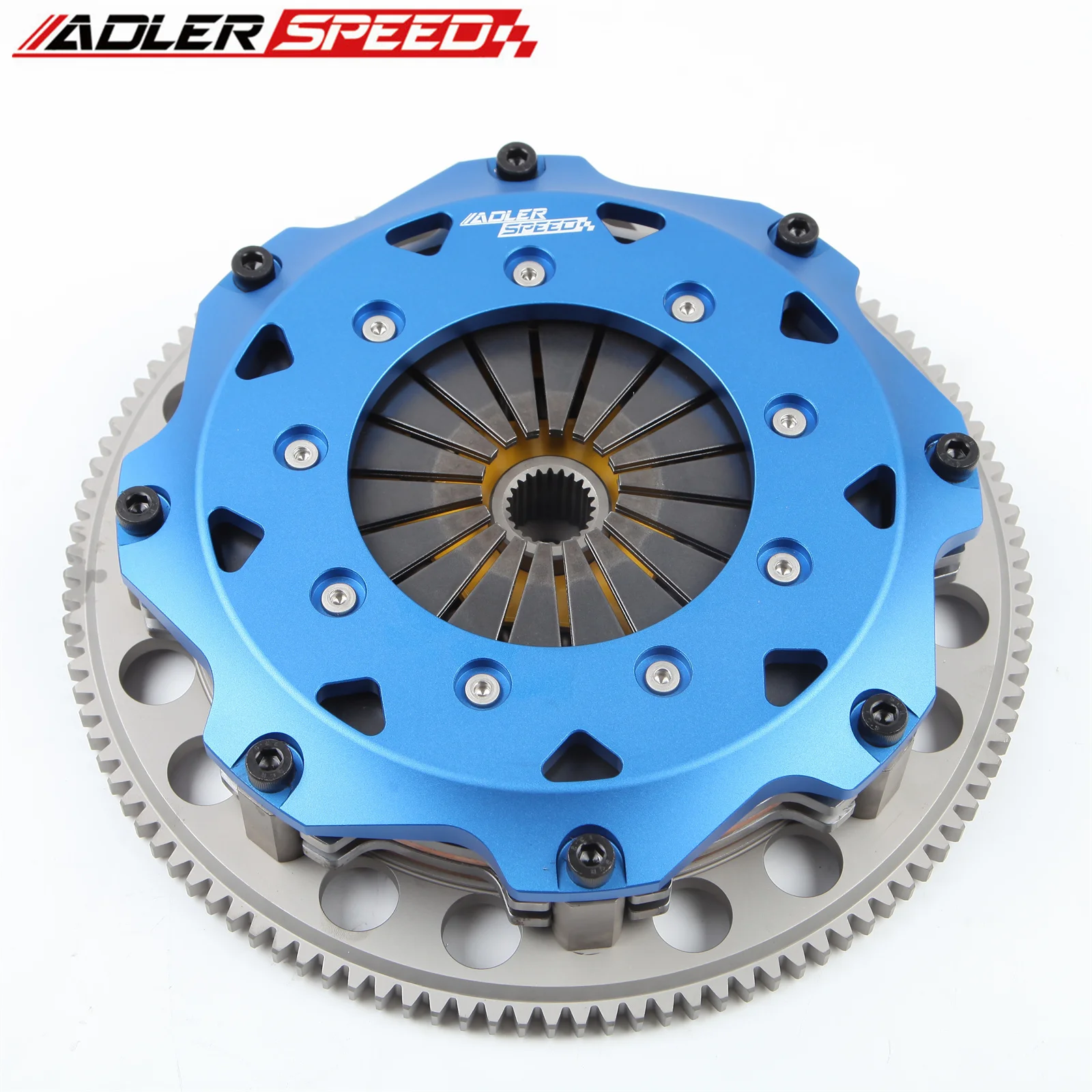 ADLERSPEED 8.5인치(215mm) 스프링형 트윈 디스크 클러치 키트 랜서 에보 4 5 6 7 8 9 호환