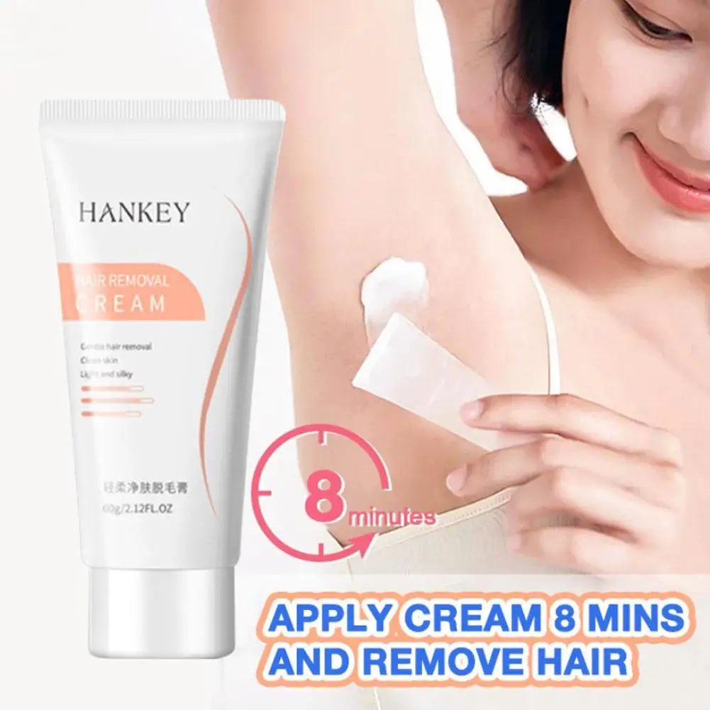 

60g Gentle Fast Hair Removal Cream Mild Painless Removing Axillary Hair Hands Legs Moisturizing Whole Body Skin Beauty Unisex