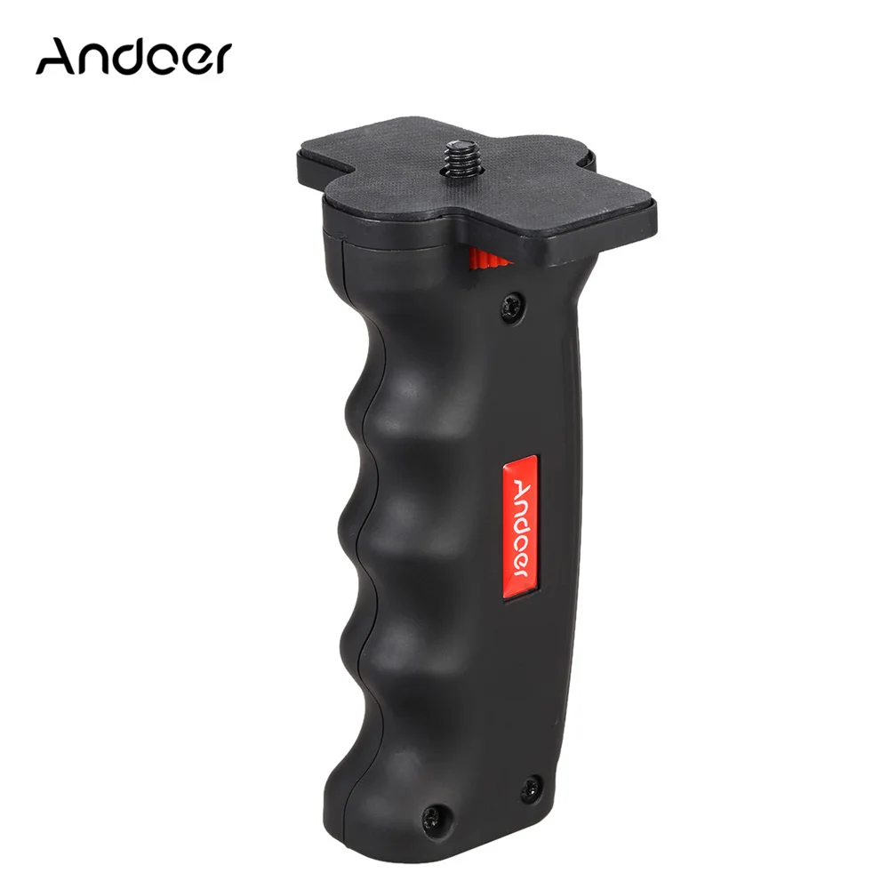 Andoer 십자형 미니 범용 핸드헬드 그립, 핸드 헬드 스태빌라이저 거치대, 1/4 인치 나사 마운트, 액션 카메라 DV 카메라용