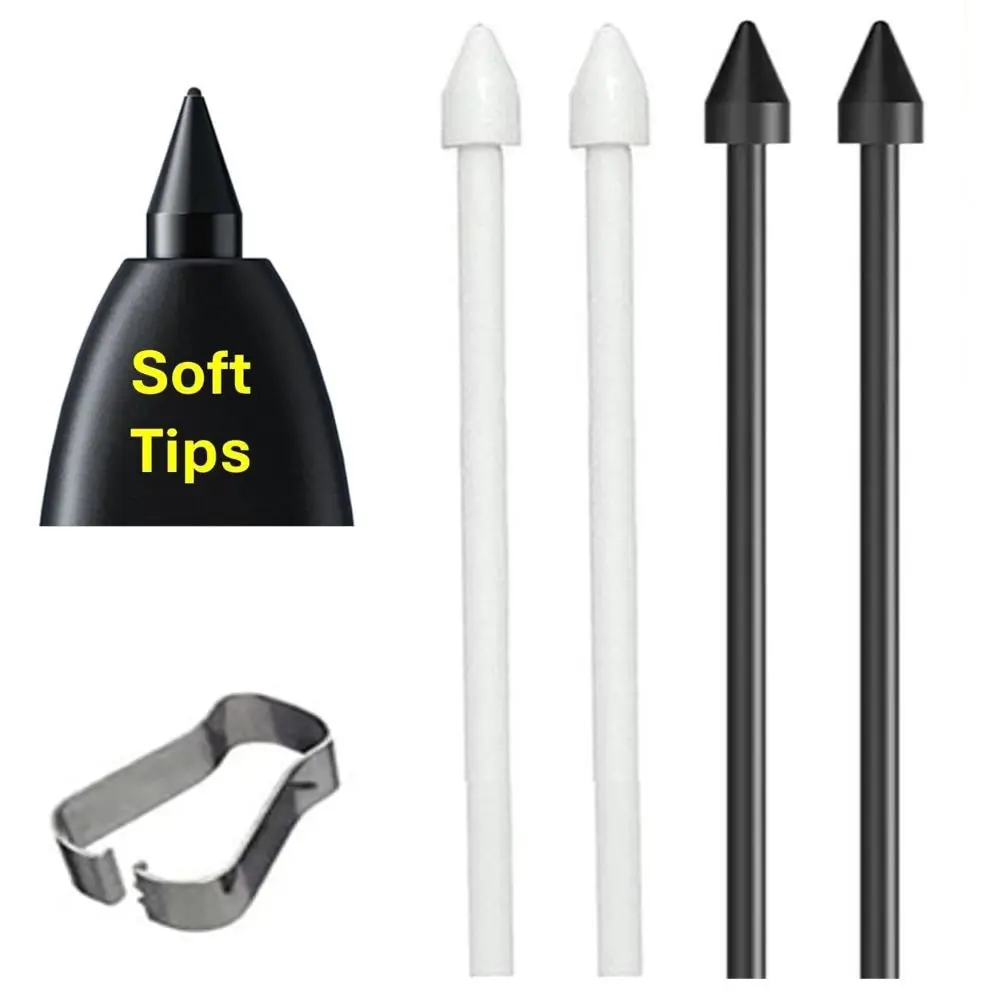 with Tweezer Stylus Pencil Nibs Soft Silent Pen Tips Replacement